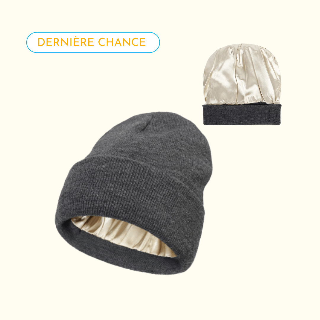 Bonnet satin d'hiver pour cheveux bouclés - doublé en satin - Anti - frisottis & frottements - Caribbean Curls