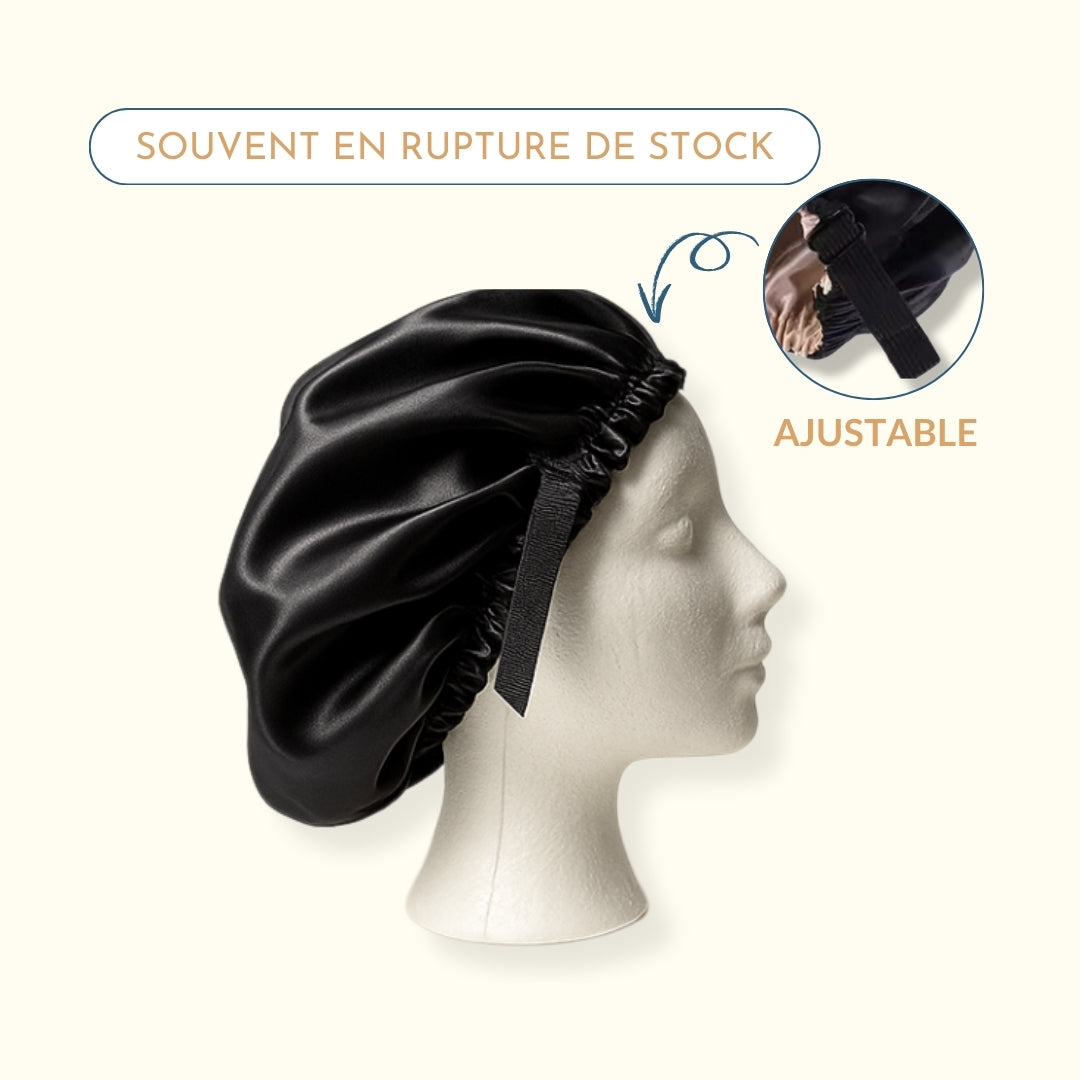Bonnet en Satin Réversible - Contre la casse et les frisottis