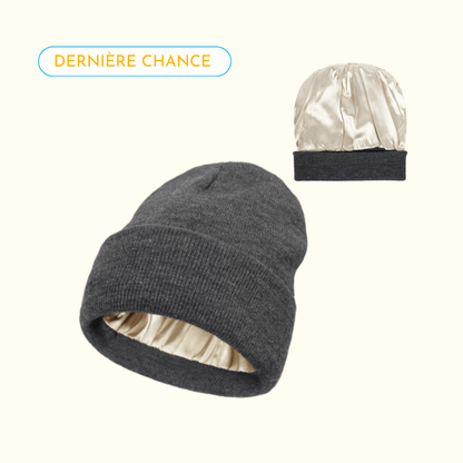 Bonnet satin d'hiver pour cheveux bouclés - doublé en satin - Anti - frisottis & frottements - Caribbean Curls