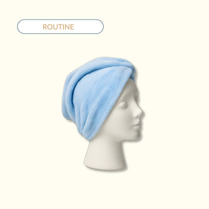 serviette microfibre bleue